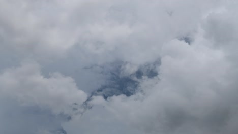 Time-lapse-clip-of-white-clouds-over-blue-sky