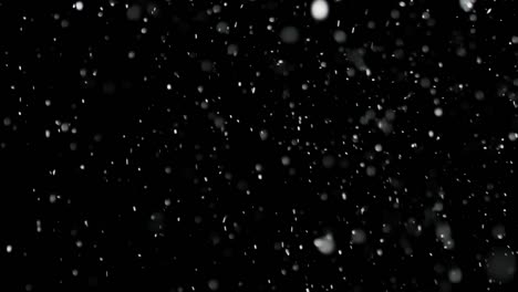 White-Snow-Falling-on-Isolated-Black-Background