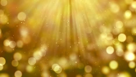 warme-Goldfarbe-lichtstarke-Objektiv-Flare-strahlen-Licht-Bewegung-mit-Bokeh-fließenden-Bewegung-auf-schwarzen-und-goldenen-Hintergrund-für-Filmtitel-und-überlagern,-Holiday-happy-New-Year-und-Valentinstag-Liebe