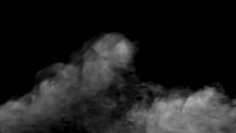 blowing-vertical-steam-with-white-smoke-rise-in-slow-motion--on-black