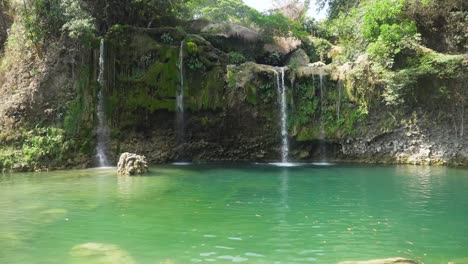 Beautiful-tropical-waterfall.-Philippines,-Luzon