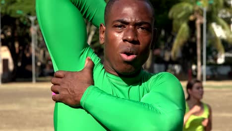 African-Man-Stretching-Arms