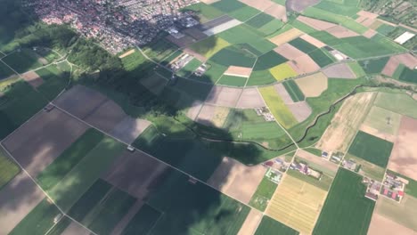 Views-from-an-airplane-flying-over-Germany