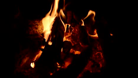 burning-night-campfire