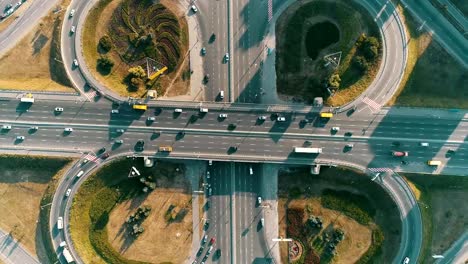 Motor-vehicle-roundabout-from-above