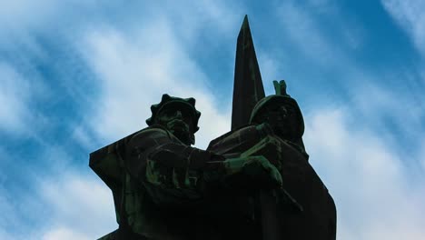 Time-Lapse-Clouds-over-Donbass-Monument-Ukraine