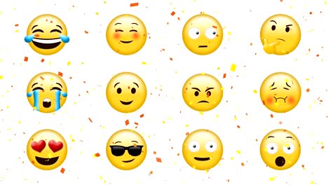 Emojis-mit-unterschiedlichen-Gesichtern