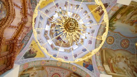 panning-of-ceiling-of-orthodox-Cathedral