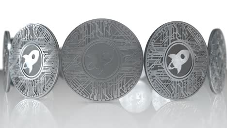 Moneda-estelar-XLM-blockchain-cryptocurrency-altcoin-3D-Render