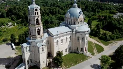 View-of--white-stone-Orthodox-church-of-Life-Giving-Trinity