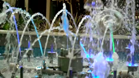 Colored-fountains-in-the-mall.