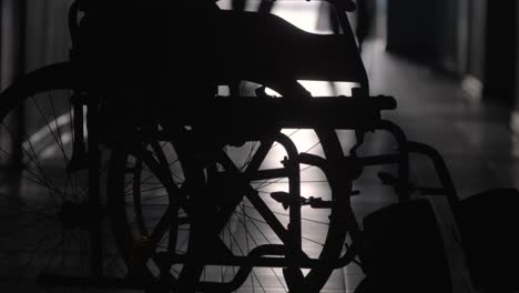 Silhouette-of-Man-Supporting-Limping-Woman-in-Hospital-Hallway