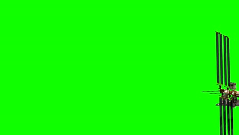 Flight-Of-International-Space-Station.-Green-Screen.