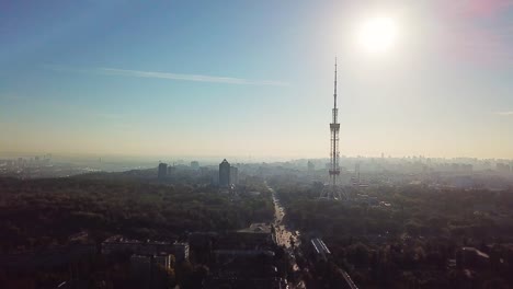 Cityscape-with-a-TV-tower