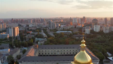 Kiev-Pechersk-Lavra-at-sunset,-Kiev,-Ukraine