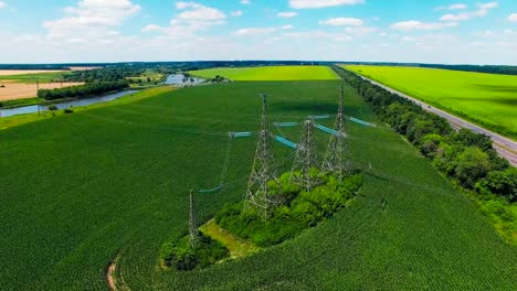 High-voltage-tower-Himmel-Hintergrund