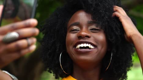 Young-Black-Woman-Taking-a-Selfie