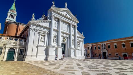 Kirche-von-San-Giorgio-Maggiore-auf-der-Insel-Timelapse-hyperlapse