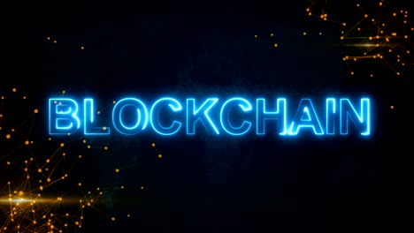 Blockchain-with-hologram-businessman-concept