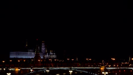 night-view-on-the-Kremlin-embankment.-Moscow,-Russia