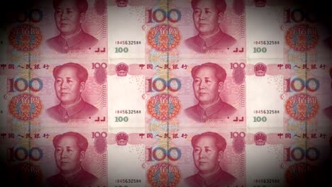 100-Renminbi-chinesische-Währung-Druckmaschine-nahtlose-Schleife