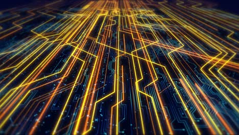 Futuristic-Circuit-Board-Animation-With-Bokeh-Effects