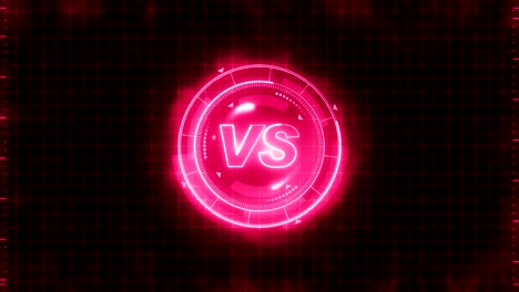 Futuristic-sports-game-loop-animation.-Versus-fight-background.-Radar-neon-digital-display.-VS.-Game-control-interface-element.-Battle-fight-sports-competition.