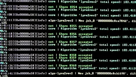 Mining-process-on-monitor-close-up