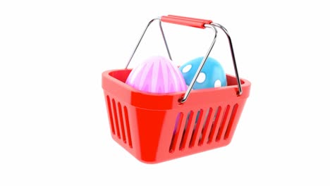 Shopping-Korb-mit-Ostern-Eier