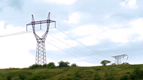 High-voltage-tower-sky