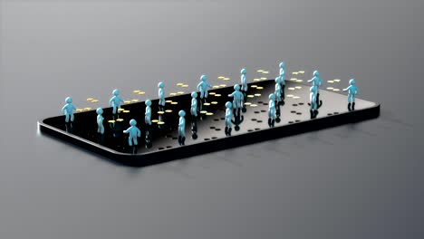 Animación-de-dinero-Bitcoin---animación-3D