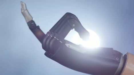 Bionic-Hand-Making-Beckoning-Gesture