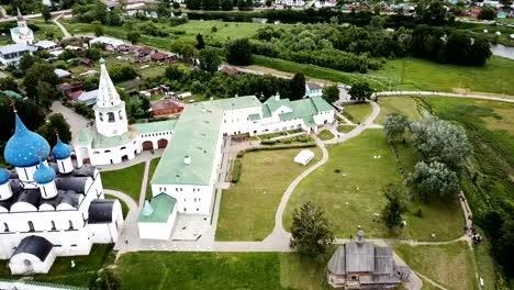 Aerial-view-of-architectural-ensemble-of-Suzdal-Kremlin