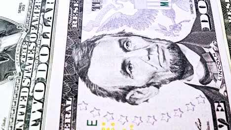 Slide-video-bills-from-one-to-ten-US-dollars-with-portraits-of-US-presidents.