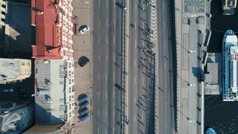 Marathon-running-on-the-street.-Top-view-shot