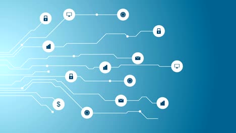 Social-communication-and-circuit-board-video-animation