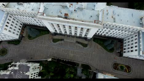 Presidential-administration-House-with-Chimeras-roofs-sights-of-Kyiv-in-Ukraine