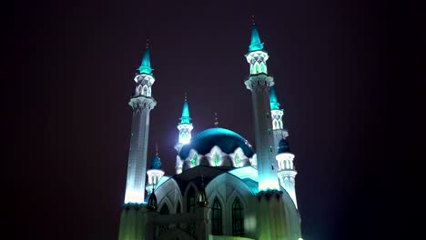 Kul-Sharif-mosque-in-Kazan-Kremlin-at-night.-Russia