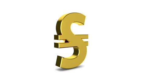 Cyclic-animation-of-a-rotating-golden-sign-of-the-Ukrainian-hryvnia-on-a-white-background.-Alpha-channel