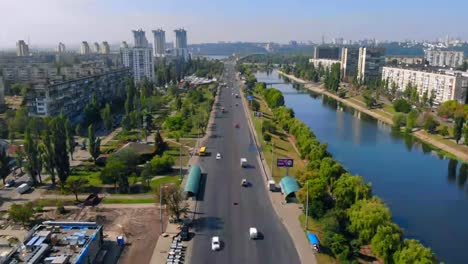 top-view-flying-over-kiev