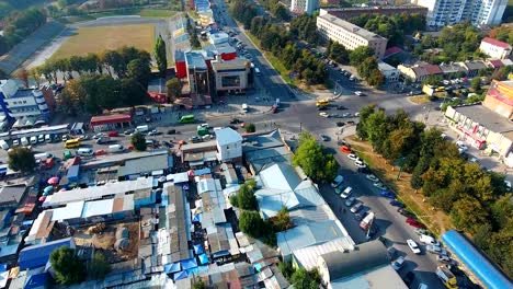 Vista-panorámica-de-drones-aéreos-de-la-ciudad