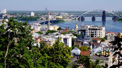 Panorama-Videobild-Stadtbild-Top-Ansicht