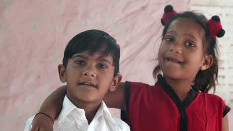 Indian-kids-hanging-around-outside-their-house