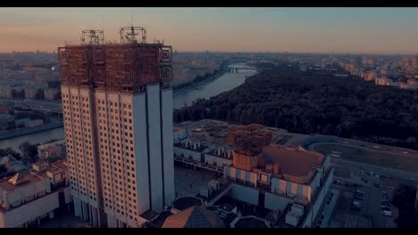 City-Aerial-View-at-Sunset