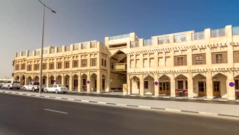 Souq-Waqif-timelapse-hyperlapse-en-Doha,-Qatar