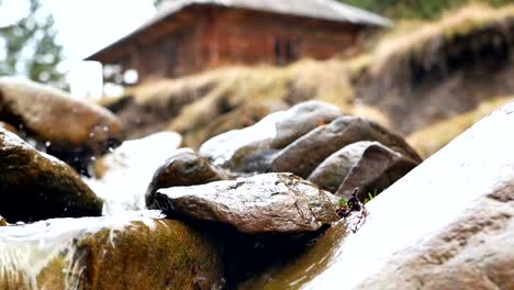 Mountain-river-house