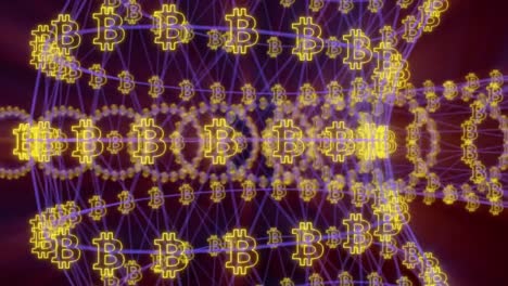 Bitcoin-crypto-currency-inside-the-digital-blockchain.-Different-wallets-and-ledgers-are-connecting-together-in-a-decentralised-network