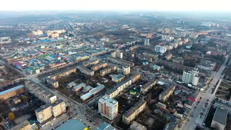 Panorama-Luft-Drohnenansicht-der-Stadt