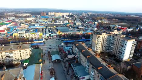 Panoramic-Aerial-drone-view-of-city