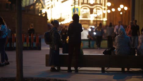 Moscow,-Russia---August-12,-2019.-People-walk-around-the-city-center-near-the-red-square-and-the-Kremlin,-they-relax-and-have-fun